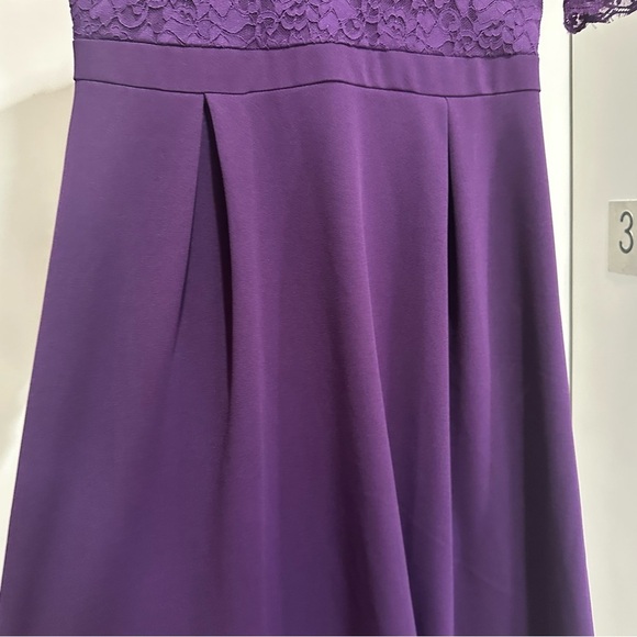 Purple Lace Formal Maxi Dress – Rephyllis Size Large NWT - Picture 10 of 11